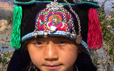 A traditional Hani-girl, Yunnan Province - China